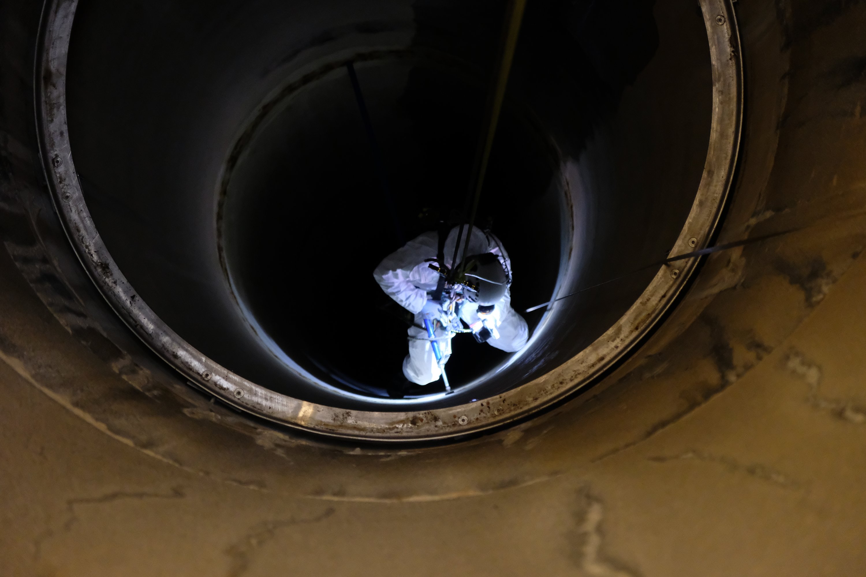 Inspektion in Trinkwasserleitung  – Toprope